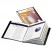 SHOWFILE DISPLAY BOOK W/CUSTOM COVER POCKET, 24 LETTER-SIZE SLEEVES, BLACK
