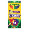 ERASABLE COLORED WOODCASE PENCILS, 3.3 MM, 24 ASSORTED COLORS/SET