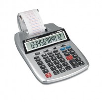 P23-DHV 12-DIGIT TWO-COLOR PRINTING CALCULATOR, 12-DIGIT LCD, PURPLE/RED