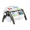 VISIFIX DUO ROTARY BUSINESS/ADDRESS FILE HOLDS 800 4 1/8 X 2 7/8 CARDS, BLACK