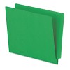 REINFORCED END TAB FOLDERS, TWO PLY TAB, LETTER, GREEN,  100/BOX