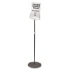 SHERPA INFOBASE SIGN STAND, ACRYLIC/METAL, 40