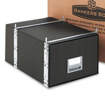 STAXONSTEEL STORAGE BOX DRAWER, LEGAL, STEEL FRAME, BLACK, 6/CARTON