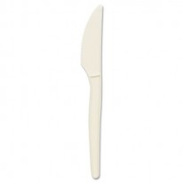 PLANT STARCH KNIFE, CREAM, 50/PACK