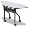 OFFICEWORKS MOBILE TRAINING TABLE, TRAPEZOID, 48W X 18D X 29H, GRAY