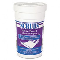 WHITE BOARD CLEANER WIPES, CLOTH, 8 X 6, WHITE, 120/CANISTER