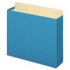 3 1/2 INCH EXPANSION FILE POCKETS, STRAIGHT, LETTER, BLUE, 10/BOX