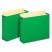 3 1/2 INCH EXPANSION FILE POCKETS, STRAIGHT, LETTER, GREEN, 10/BOX