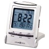 DISTANT TIME TRAVELER ALARM CLOCK, 2-1/4IN, SILVER, 1 AAA (INCL)