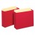 3 1/2 INCH EXPANSION FILE POCKETS, STRAIGHT, LETTER, RED, 10/BOX