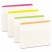 DURABLE FILE TABS, 2 X 1 1/2, STRIPED, ASSORTED FLUORESCENT COLORS, 24/PACK