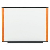 MELAMINE DRY ERASE BOARD, 48 X 36, LIGHT CHERRY FRAME