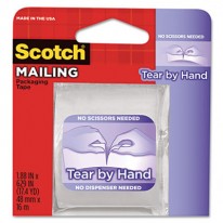 TEAR-BY-HAND PACKAGING TAPE, 1.88