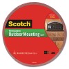 EXTERIOR WEATHER-RESISTANT DOUBLE-SIDED TAPE, 1 X 450, GRAY W/RED LINER