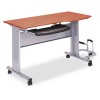 EASTWINDS MOBILE WORK TABLE, 57W X 23 1/2D X 29H, MEDIUM CHERRY