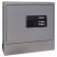 WALL-MOUNT LAPTOP SAFE/SECURITY CABINET, 19-3/4W X 4-3/4D X 15-3/4H, CHARCOAL