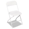 STACK RENTAL FOLDING CHAIR, RESIN, WHITE, 4/CARTON