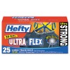 ULTRA FLEX WASTE BAGS, 30 GALLON, 30 X 33, 1.3 MIL, BLACK, 25/BOX