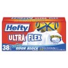 ULTRA FLEX WASTE BAGS, 13 GAL, 1.1MIL, 24 X 27 3/8, WHITE, 38 BAGS/BOX