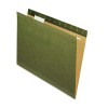 REINFORCED HANGING FILE FOLDERS, 1/5 TAB, KRAFT, LETTER, STANDARD GREEN, 25/BOX
