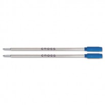 REFILLS FOR BALLPOINT PENS, MEDIUM, BLUE INK, 2/PACK