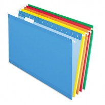 REINFORCED HANGING FILE FOLDER, LEGAL, BRITES, 25/BOX