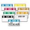 FRESHMARX FREEZX COLOR CODED LABELS, WEDNESDAY, WHITE, 2500 LABELS/ROLL