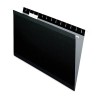 REINFORCED HANGING FILE FOLDERS, LEGAL, BLACK, 25/BOX