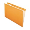 REINFORCED HANGING FILE FOLDERS, LEGAL, ORANGE, 25/BOX