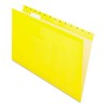 REINFORCED HANGING FILE FOLDERS, LEGAL, YELLOW, 25/BOX