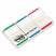 DURABLE FILE TABS, 1 X 1 1/2, STRIPED, BLUE/GREEN/RED, 66/PACK