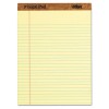 THE LEGAL PAD RULED PERFORATED PADS, 8 1/2 X 11 3/4, CANARY, 50 SHEETS/PAD