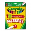 NON-WASHABLE MARKERS, BROAD POINT, CLASSIC COLORS, 8/SET
