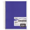 5 SUBJECT NOTEBOOK, COLLEGE RULE, 8-1/2 X 11, WHITE, 200 SHEETS/PAD