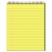 CAMBRIDGE PREMIUM WIREBOUND LEGAL PAD, LEGAL RULE, LETTER, CANARY, 70 SHEETS/PAD