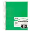 SPIRAL BOUND NOTEBOOK, COLLEGE RULE, 8 X 10-1/2, WHITE,TWIN WIRE, 180 SHEETS/PAD