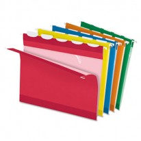 READY-TAB LIFT TAB REINFORCED HANGING FOLDERS, 1/5 TAB, LETTER, ASST, 25/BOX