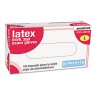 DISPOSABLE POWDERED LATEX EXAM GLOVES, LARGE, NATURAL, 100/BOX