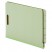 PRESSBOARD END TAB CLASSIFICATION FOLDERS, FOUR SECTIONS, LETTER, GREEN, 10/BOX