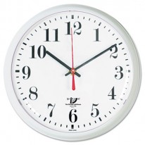 SELFSET WALL CLOCK, 9-1/4IN, WHITE