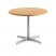 OFFICEWORKS ROUND TABLE BASE, 31W X 28H, CHROME FINISH