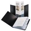 SPINEVUE SHOWFILE DISPLAY BOOK W/INDEX, 24 LETTER-SIZE SLEEVES, BLACK