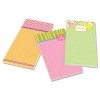 ASSORTED PRINTED NOTE PADS, 4 X 8, LINED, 75 SHEETS/PAD, 3 PADS/PACK
