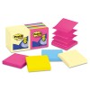 POP-UP NOTE PAD REFILLS, 3 X 3, 7 CANARY YELLOW & 7 ASST. BRIGHTS 100-SHEET PADS