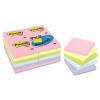 PASTEL NOTES VALUE PACK, 3 X 3, ASSORTED, 24 100-SHEET PADS/PACK