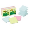 RECYCLED POP-UP NOTES REFILL, 3 X 3, SUNWASHED PIER, 100 SHEETS/PAD, 12 PADS/PK