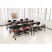 OFFICEWORKS MOBILE TRAINING TABLE, RECTANGULAR, 72W X 18D X 29H, MAHOGANY