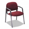 SOLUTIONS SEATING LEG BASE GUEST ARM CHAIR, BURGUNDY