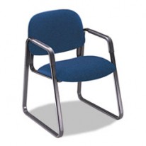 SOLUTIONS SEATING SLED BASE GUEST CHAIR, BLUE