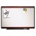 PREMIUM DRY-ERASE BOARD, PORCELAIN/STEEL, 96 X 48, WHITE/MAHOGANY FRAME